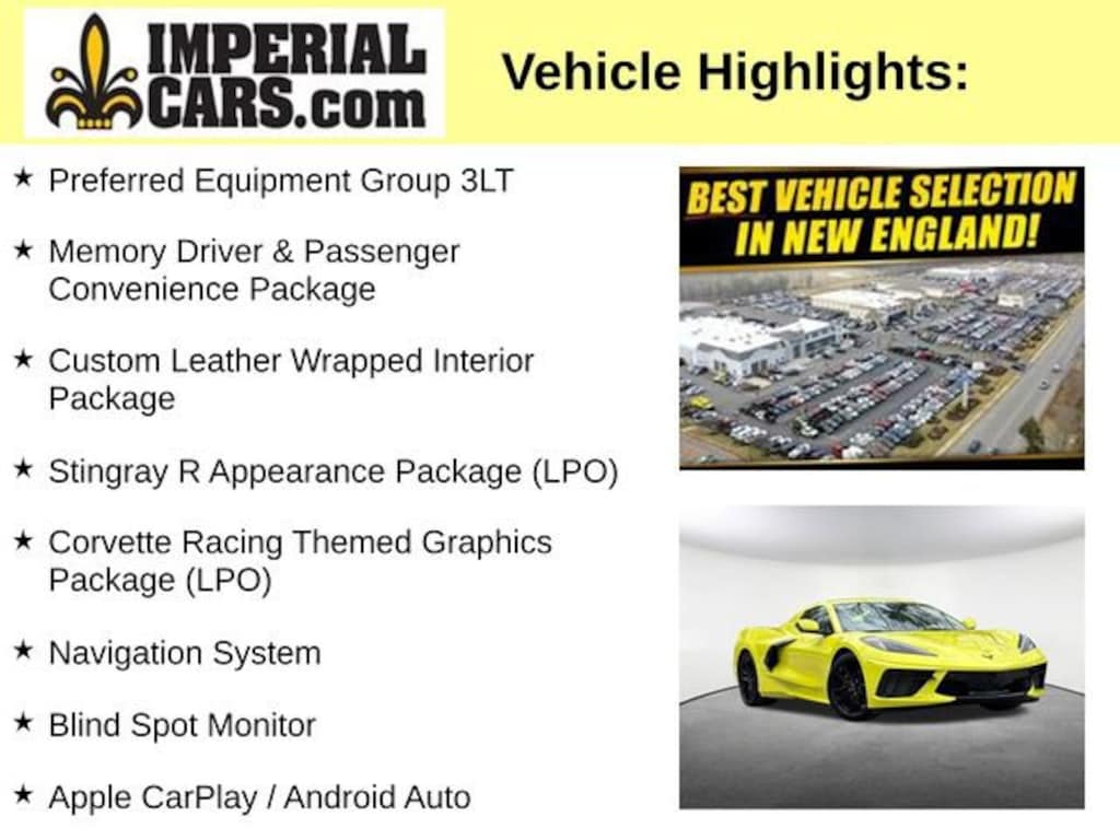 Used 2023 Chevrolet Corvette Stingray 3LT Performance