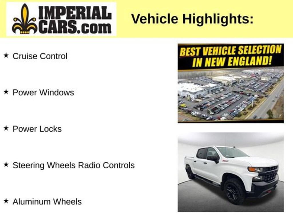 Used 2021 Chevrolet Silverado 1500 Custom Trail Boss Truck Crew Cab