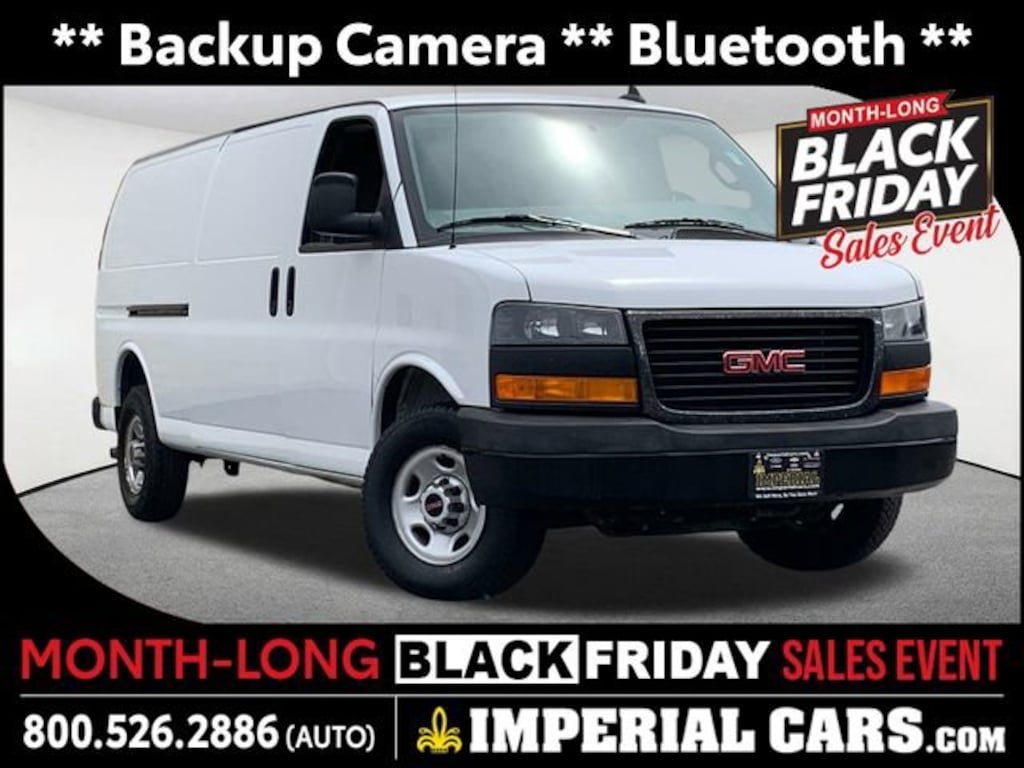 Used 2023 GMC Savana Cargo 2500 Work Van Van Extended Cargo Van