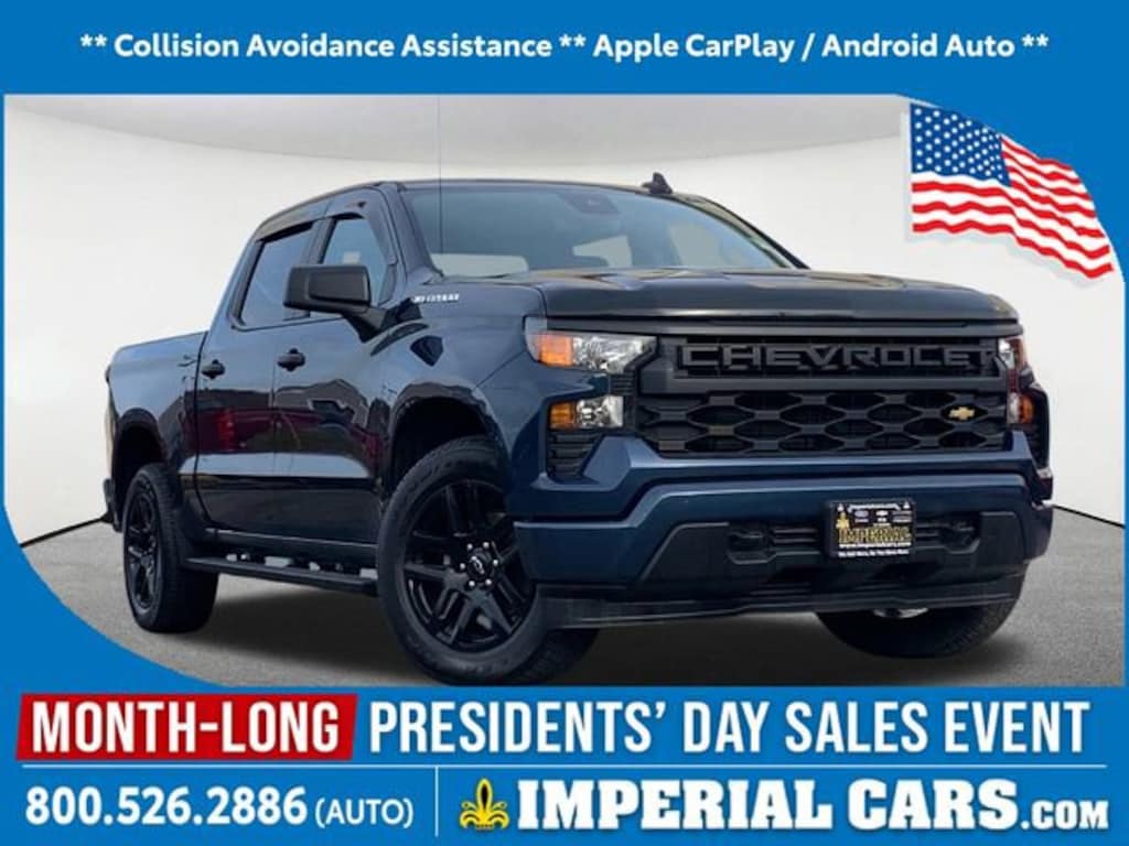 Used 2023 Chevrolet Silverado 1500 Custom Truck Crew Cab