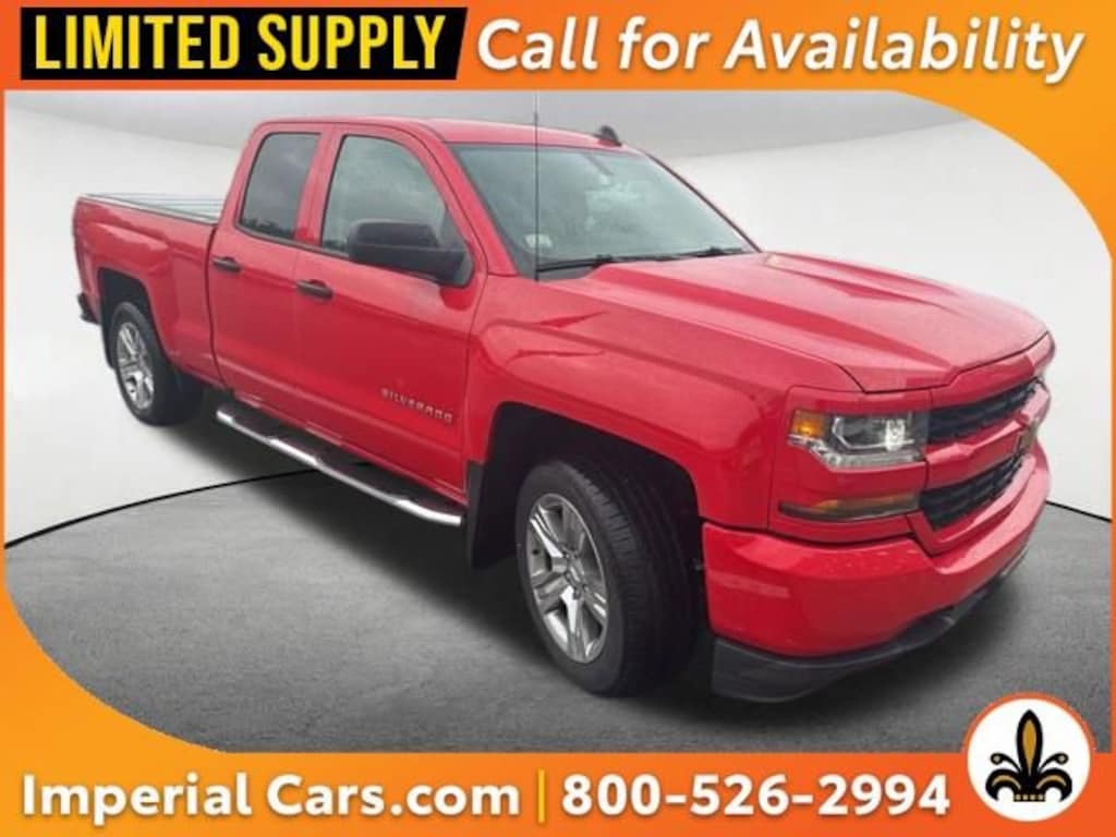 Used 2018 Chevrolet Silverado 1500 Custom Truck Double Cab