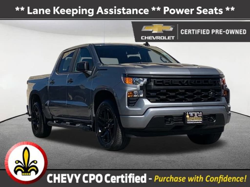 Certified 2024 Chevrolet Silverado 1500 Custom Truck Crew Cab