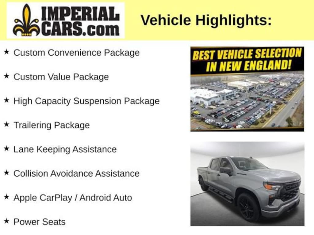 Used 2023 Chevrolet Silverado 1500 Custom Truck Crew Cab
