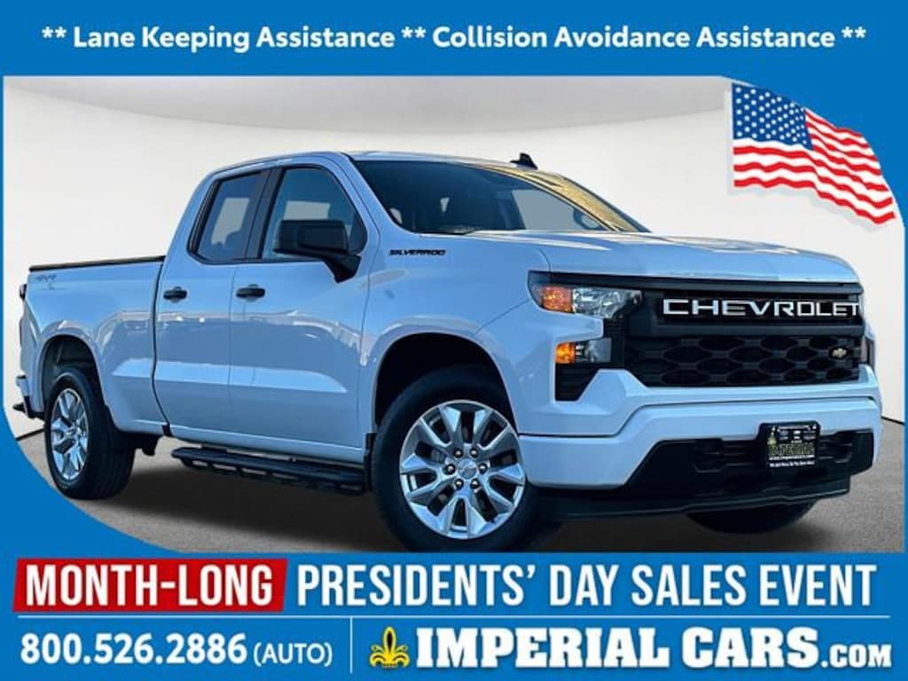 Used 2023 Chevrolet Silverado 1500 Custom Truck Double Cab