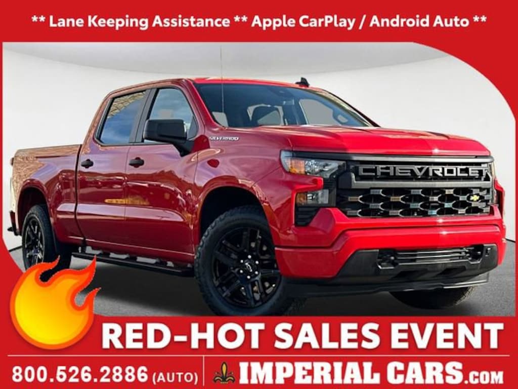 Used 2022 Chevrolet Silverado 1500 Custom Truck Crew Cab