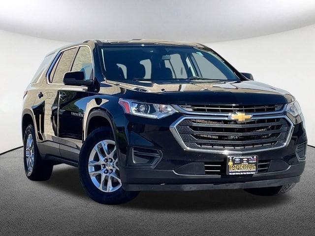 Used 2021 Chevrolet Traverse LS with VIN 1GNEVFKW3MJ186796 for sale in Mendon, MA