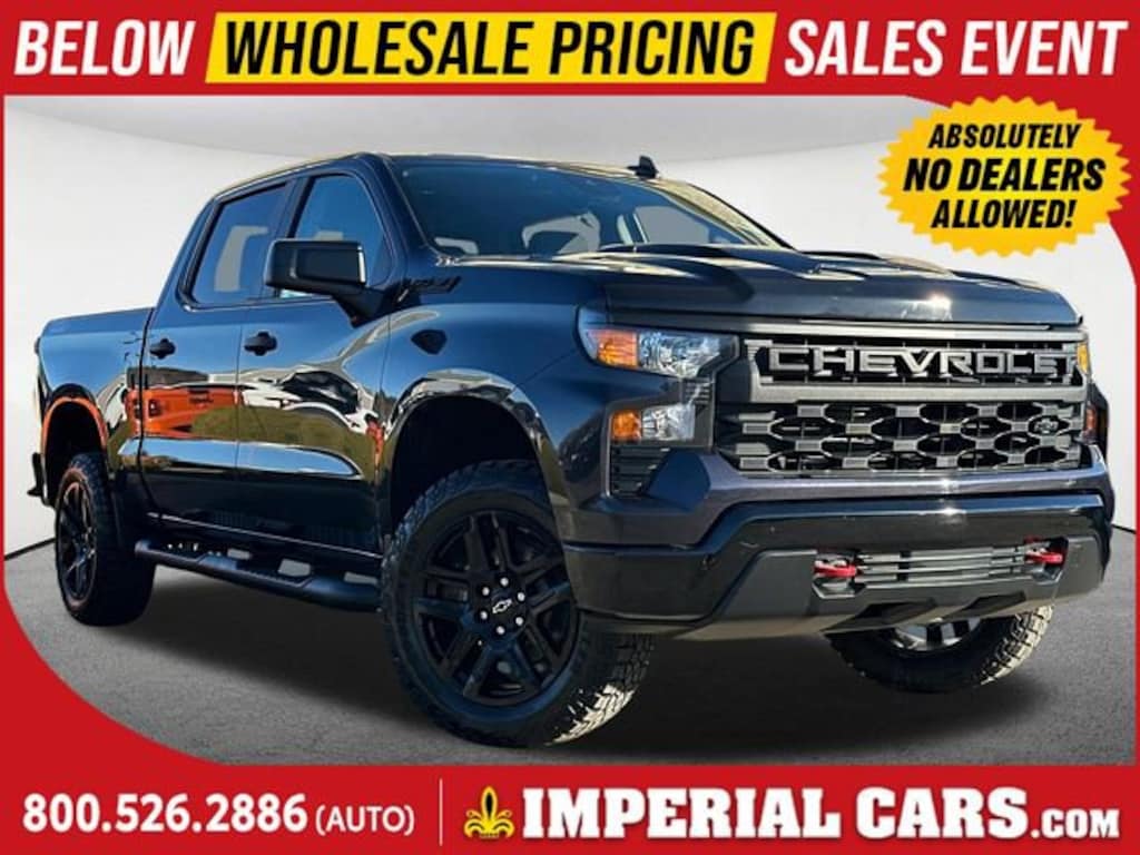 Used 2023 Chevrolet Silverado 1500 Custom Trail Boss Truck Crew Cab