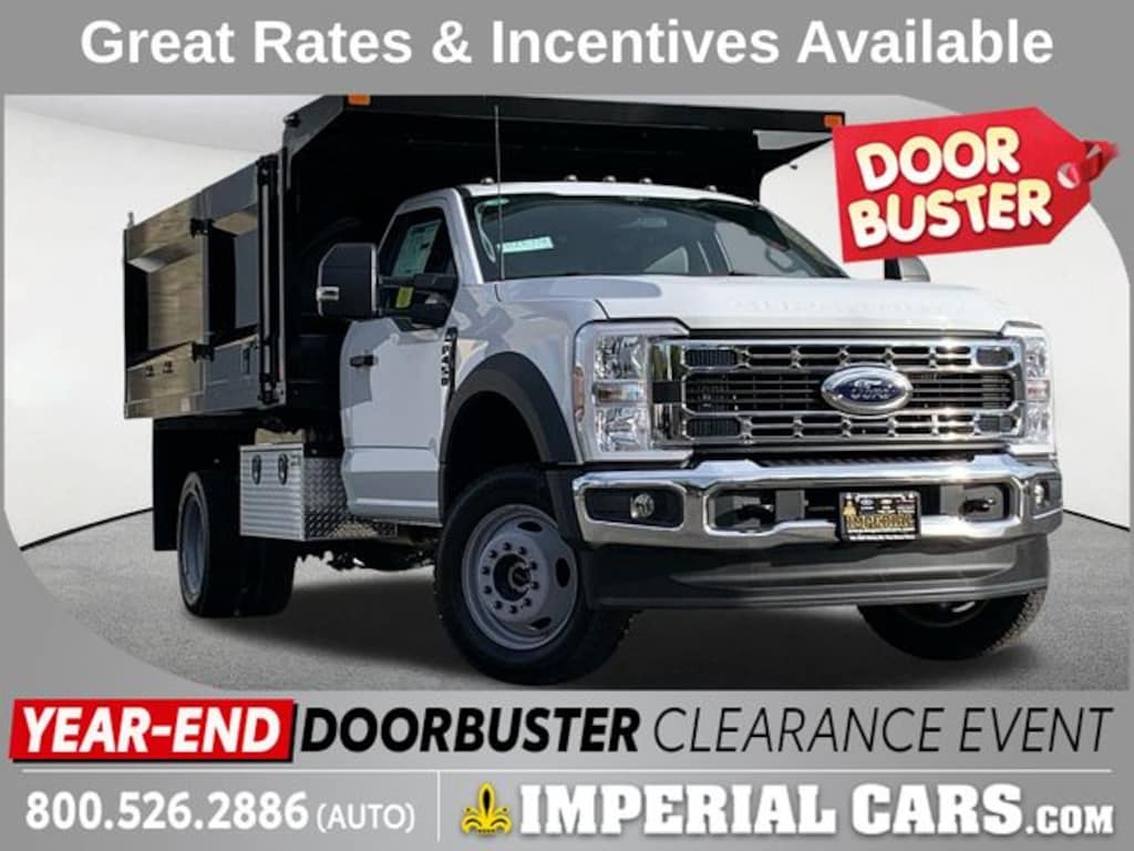 New 2025 Ford F-450 Chassis XL Heavy Duty 12 FT Landscape Dump Body Chassis