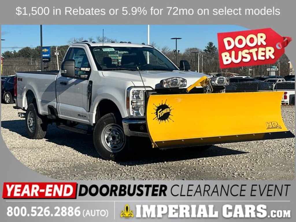 New 2025 Ford F-250 XL w/8 Foot Fisher Plow Truck