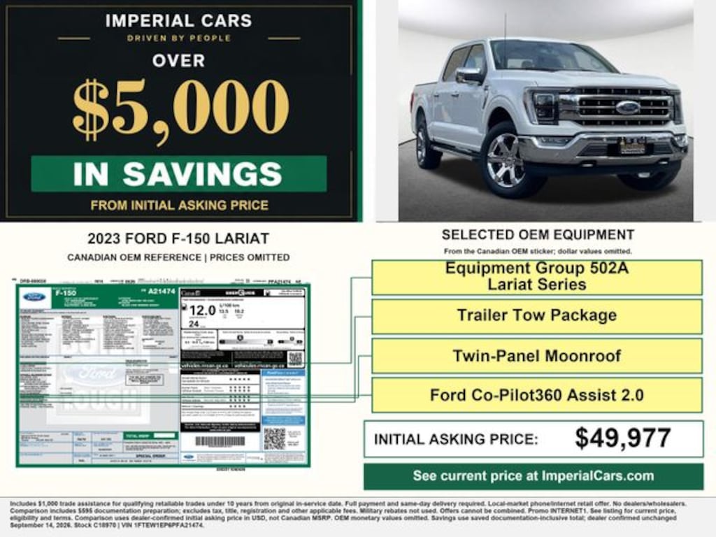 Certified 2023 Ford F-150 Lariat Truck SuperCrew Cab