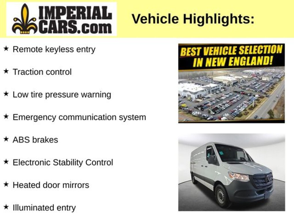 Used 2025 Mercedes-Benz Sprinter 2500 Cargo 144 WB Van Cargo Van