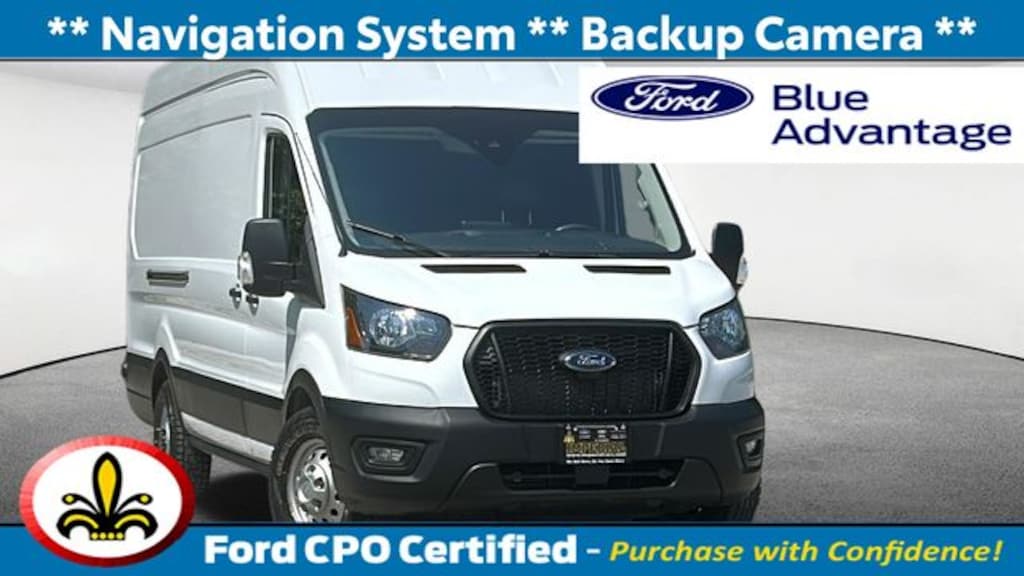 Certified 2022 Ford Transit-350 Cargo Base Van High Roof Ext. Van