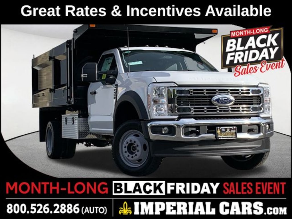 New 2025 Ford F-450 Chassis XL Heavy Duty 12 FT Landscape Dump Body Chassis
