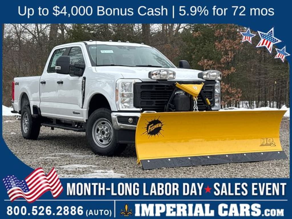 New 2026 Ford F-250SD XL w/FISHER 8' STRAIGHT BLADE PLOW Truck