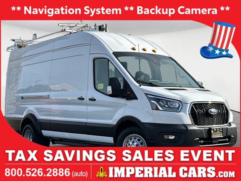 Certified 2023 Ford Transit-350 Cargo Base Van High Roof HD Ext. Van