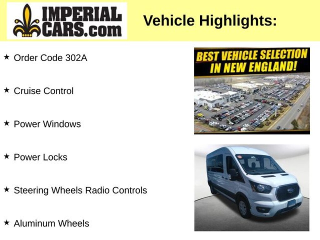 Used 2024 Ford Transit-350 Passenger XLT Wagon Medium Roof Van