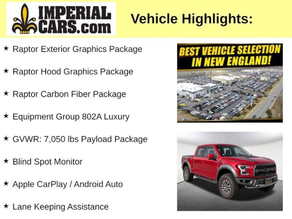 Certified 2020 Ford F-150 Raptor Truck SuperCrew Cab