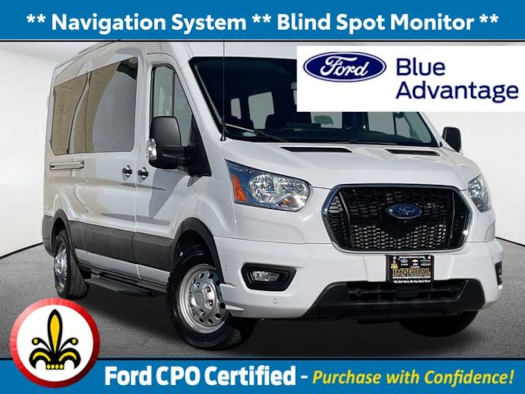 Certified 2022 Ford Transit-350 Passenger XLT Wagon Medium Roof Van