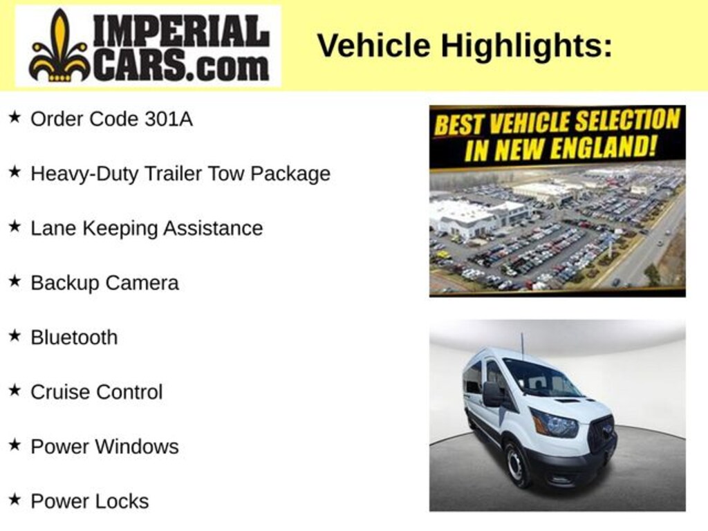 Used 2024 Ford Transit-350 Passenger XL Wagon Medium Roof Van
