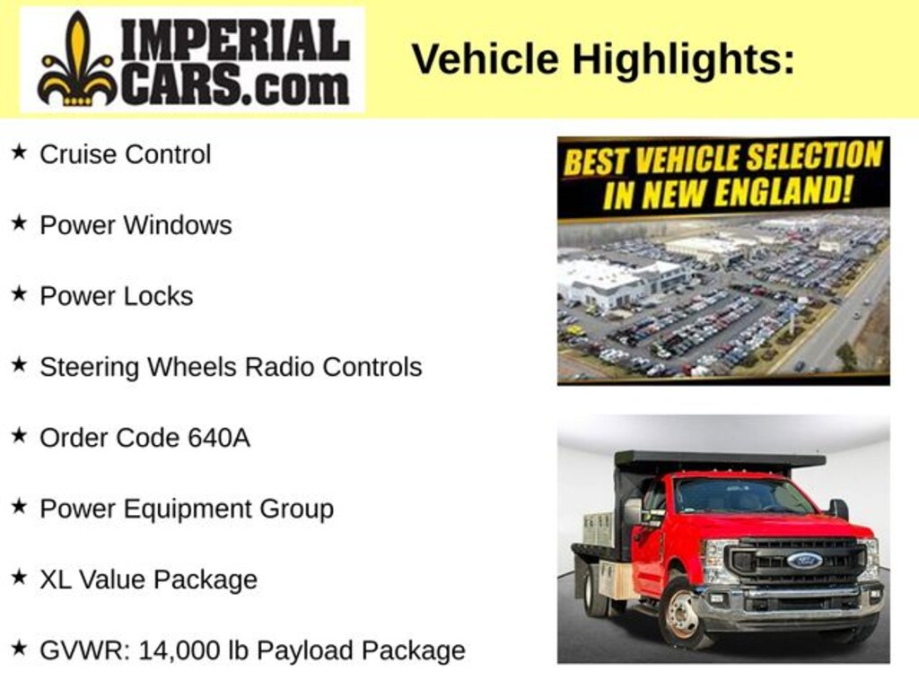 Certified 2021 Ford F-350 Chassis XL Truck Regular Cab