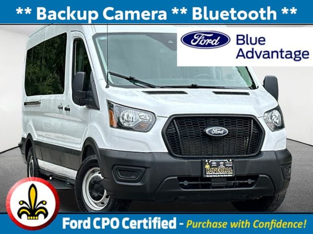 Certified 2024 Ford Transit-350 Passenger XL Wagon Medium Roof Van
