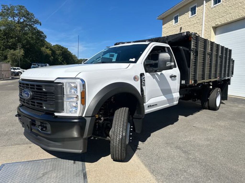 New 2025 Ford F-450 Chassis XL With Heavy Duty 12ft Landscape Dump Body Truck Regular Cab