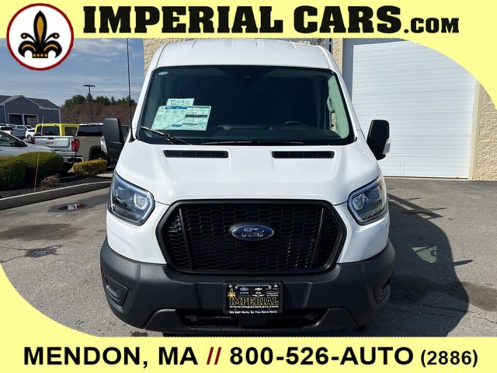 New 2025 Ford Transit-250 Cargo w/Glass Rack Van Medium Roof Van