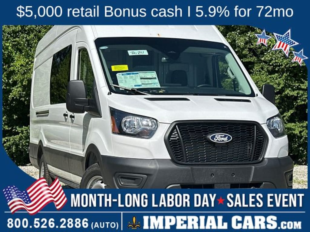 New 2026 Ford Transit-350 Cargo Base Van High Roof Ext. Van
