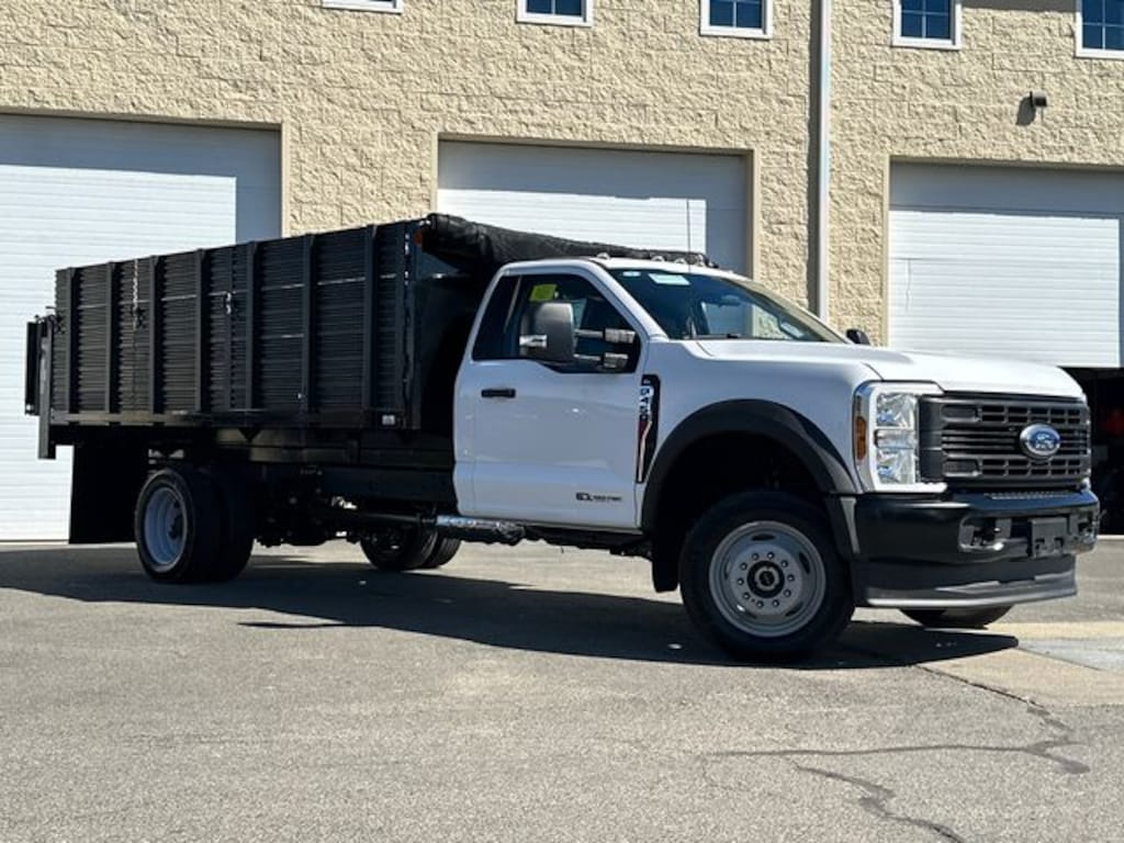 New 2025 Ford F-450 Chassis XL With Heavy Duty 12ft Landscape Dump Body Truck Regular Cab