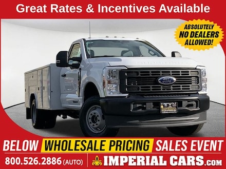 2025 Ford F-350 Chassis XL With Reading Classic II Service Body Upfit Truck Regular Cab