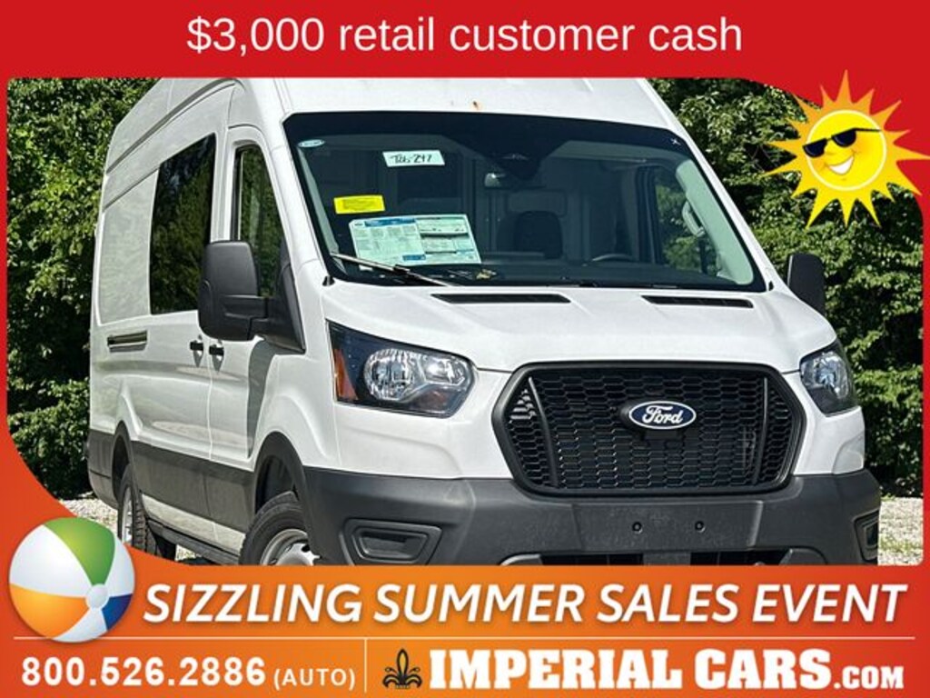 New 2026 Ford Transit-350 Cargo Base Van High Roof Ext. Van