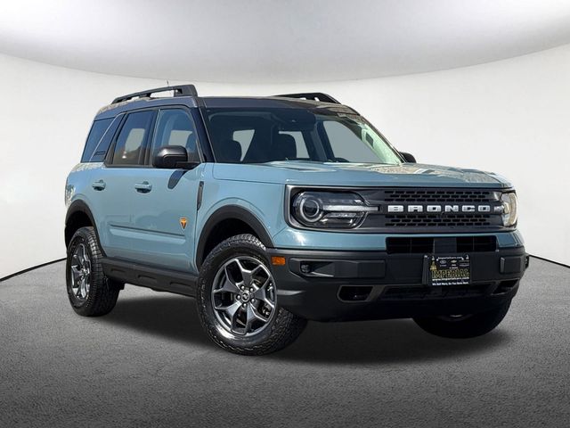 Used 2021 Ford Bronco Sport Badlands with VIN 3FMCR9D96MRA00358 for sale in Mendon, MA