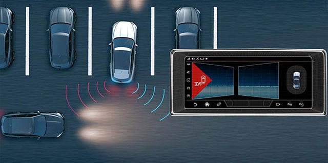 F-PACE Safety Technology Display