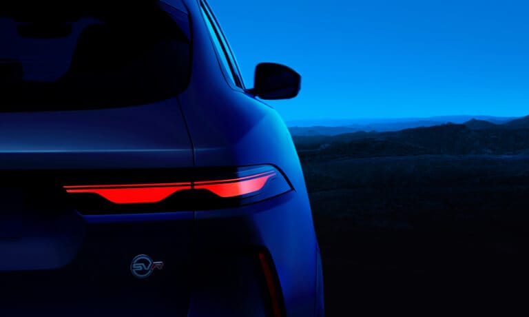 2026 Jaguar F-PACE tail light detail