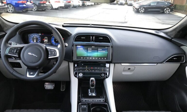 2020 Jaguar F-PACE SVR interior dashboard view For Sale Available at Imperial Motors Jaguar