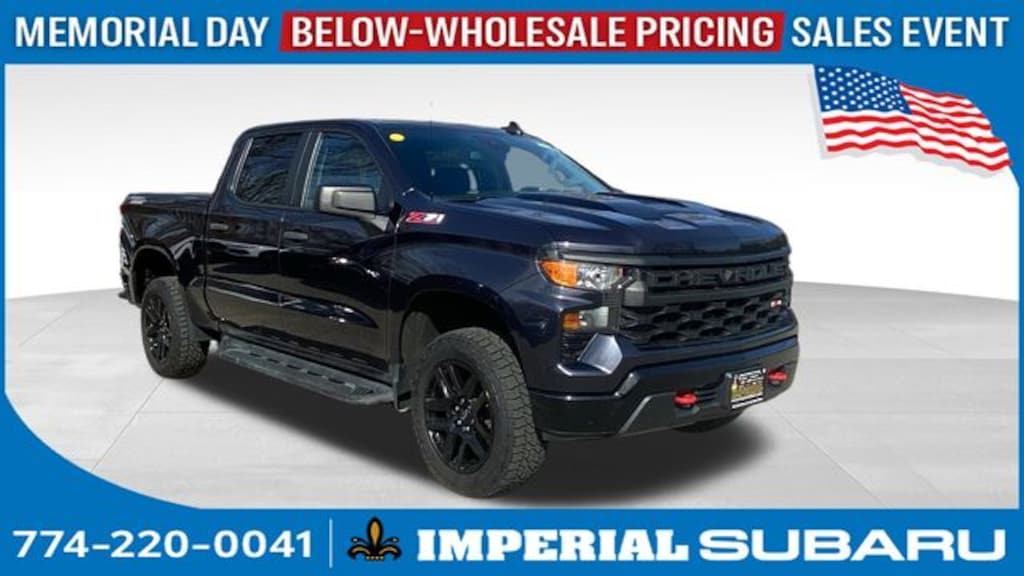 Used 2022 Chevrolet Silverado 1500 Custom Trail Boss Truck Crew Cab