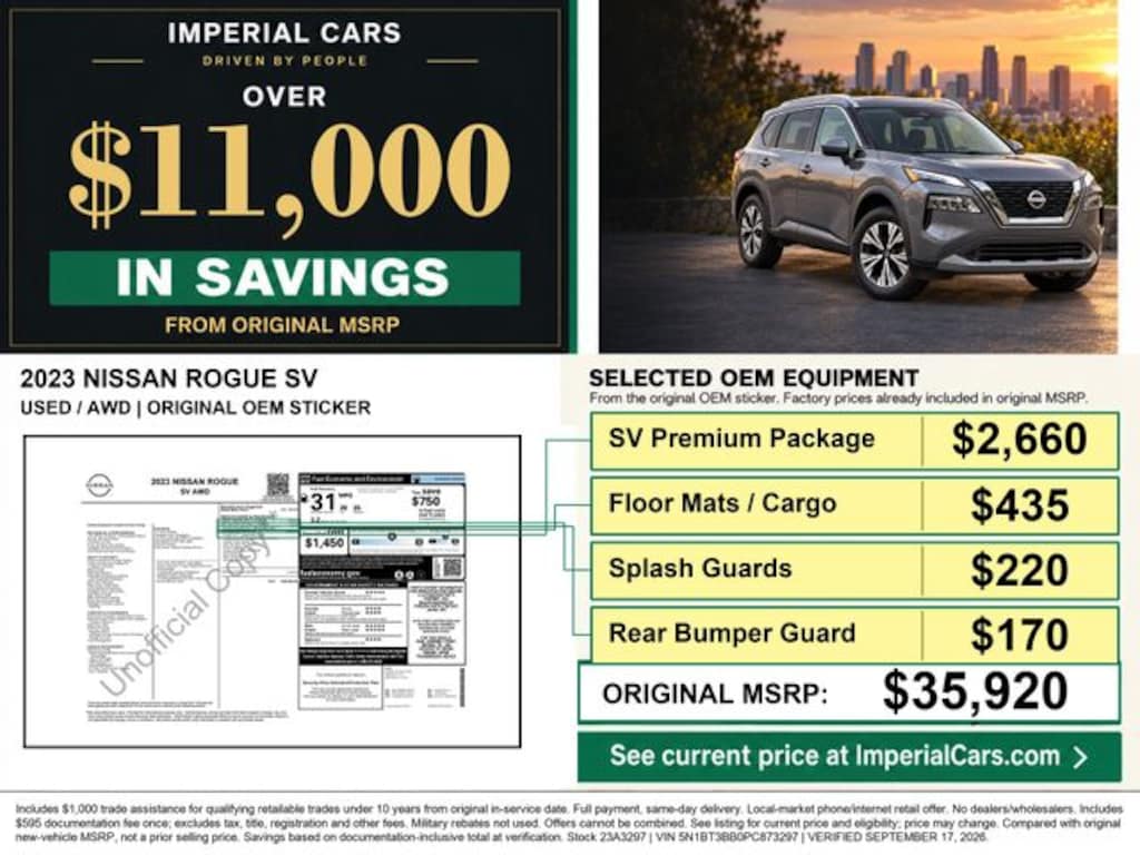 Used 2023 Nissan Rogue SV SUV