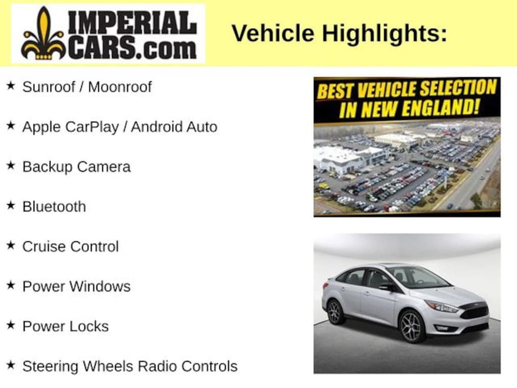 Used 2018 Ford Focus SEL Sedan