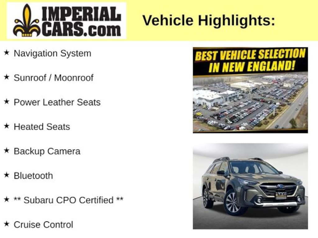 Certified 2023 Subaru Outback Limited XT SUV