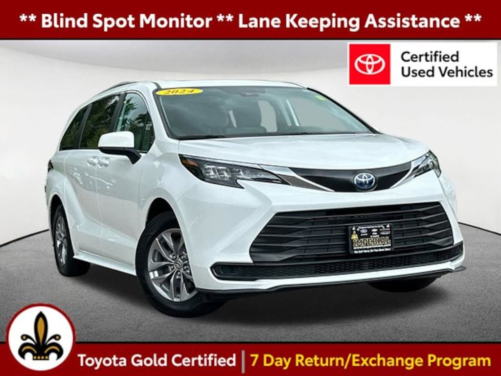 Certified 2024 Toyota Sienna LE Minivan/Van