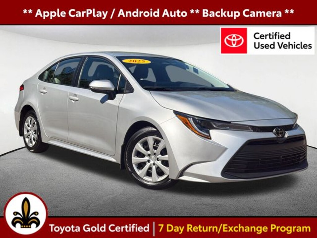 Certified 2025 Toyota Corolla LE Sedan