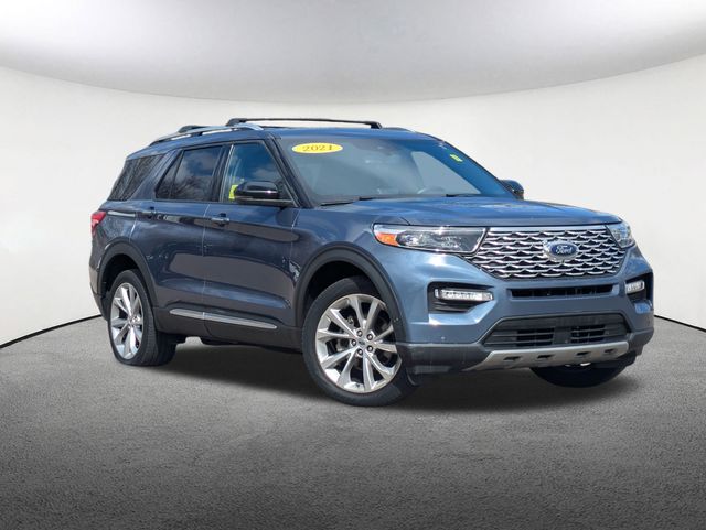 Used 2021 Ford Explorer Platinum with VIN 1FM5K8HC3MGC01221 for sale in Milford, MA