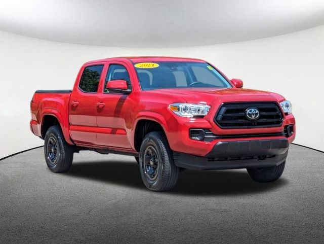 Certified 2021 Toyota Tacoma SR with VIN 3TMCZ5AN3MM445443 for sale in Milford, MA