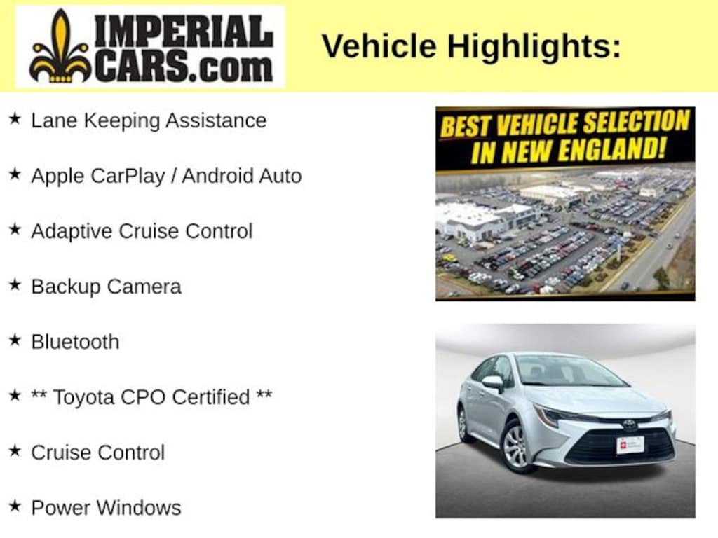 Certified 2024 Toyota Corolla LE Sedan