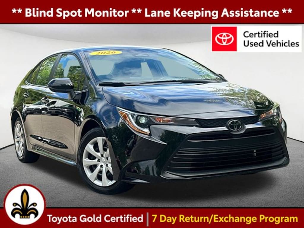 Certified 2026 Toyota Corolla LE Sedan