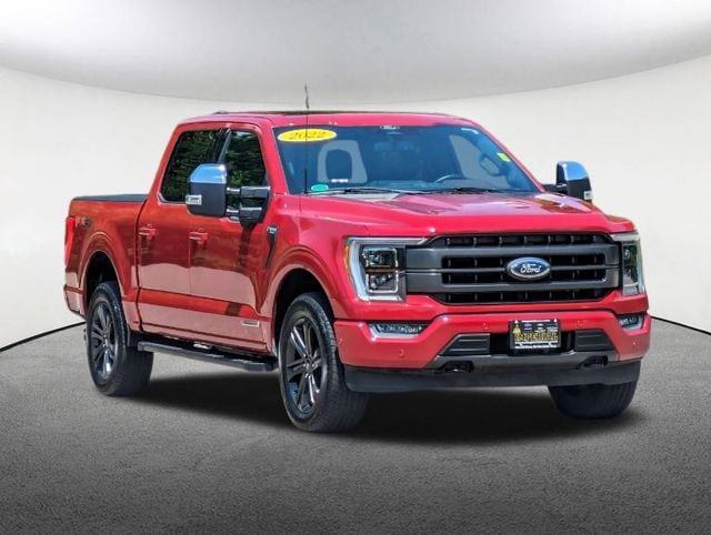 Used 2022 Ford F-150 Lariat with VIN 1FTFW1ED1NFB67983 for sale in Milford, MA