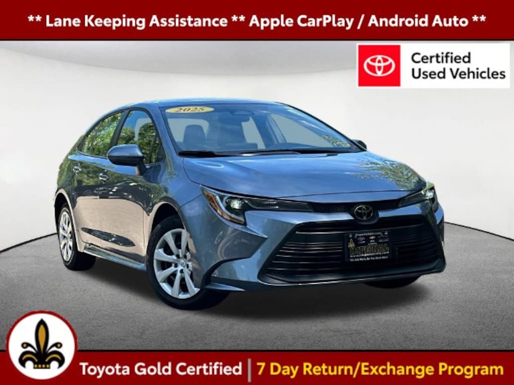 Certified 2025 Toyota Corolla LE Sedan