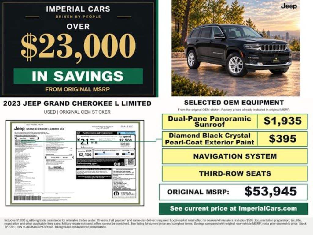 Used 2023 Jeep Grand Cherokee L Limited SUV