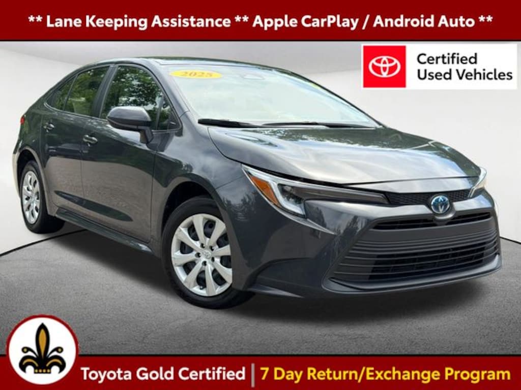 Certified 2025 Toyota Corolla Hybrid LE Sedan