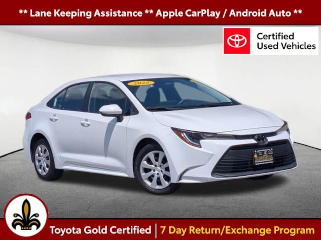 Certified 2025 Toyota Corolla LE Sedan